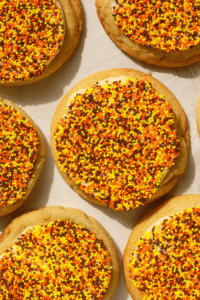 fall dot cookies