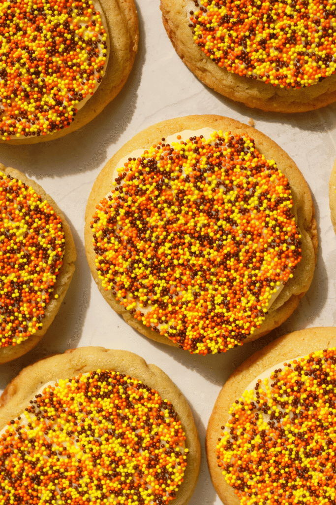 fall dot cookies