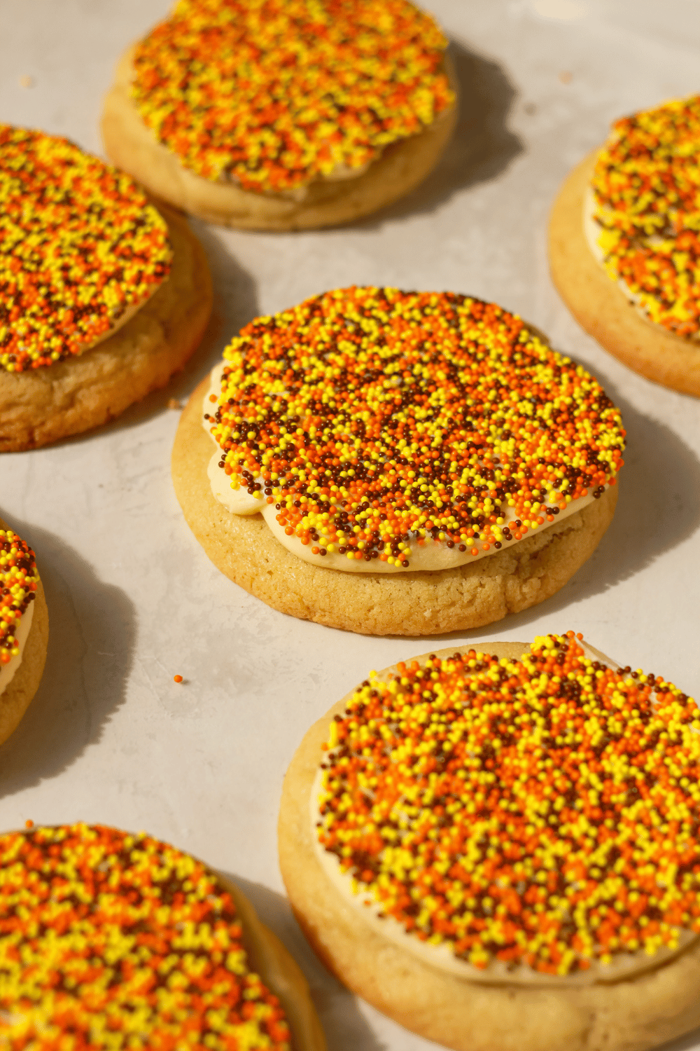 fall dot cookies