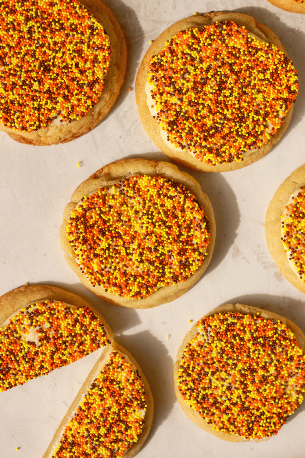 fall dot cookies