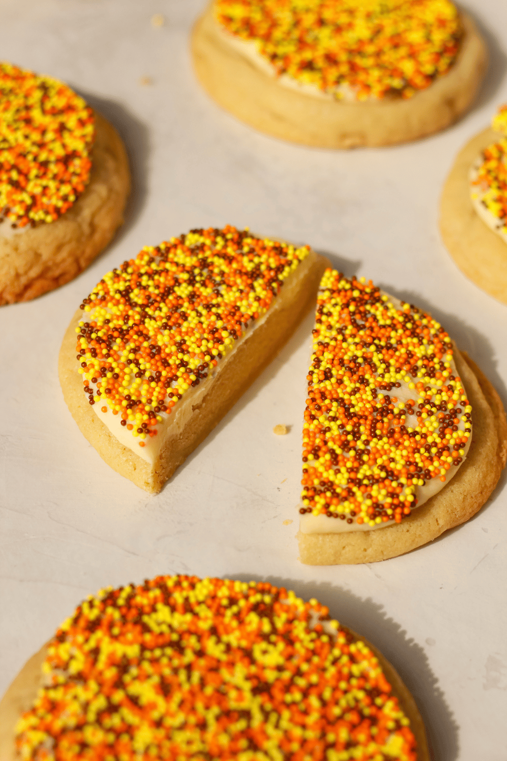 fall dot cookies