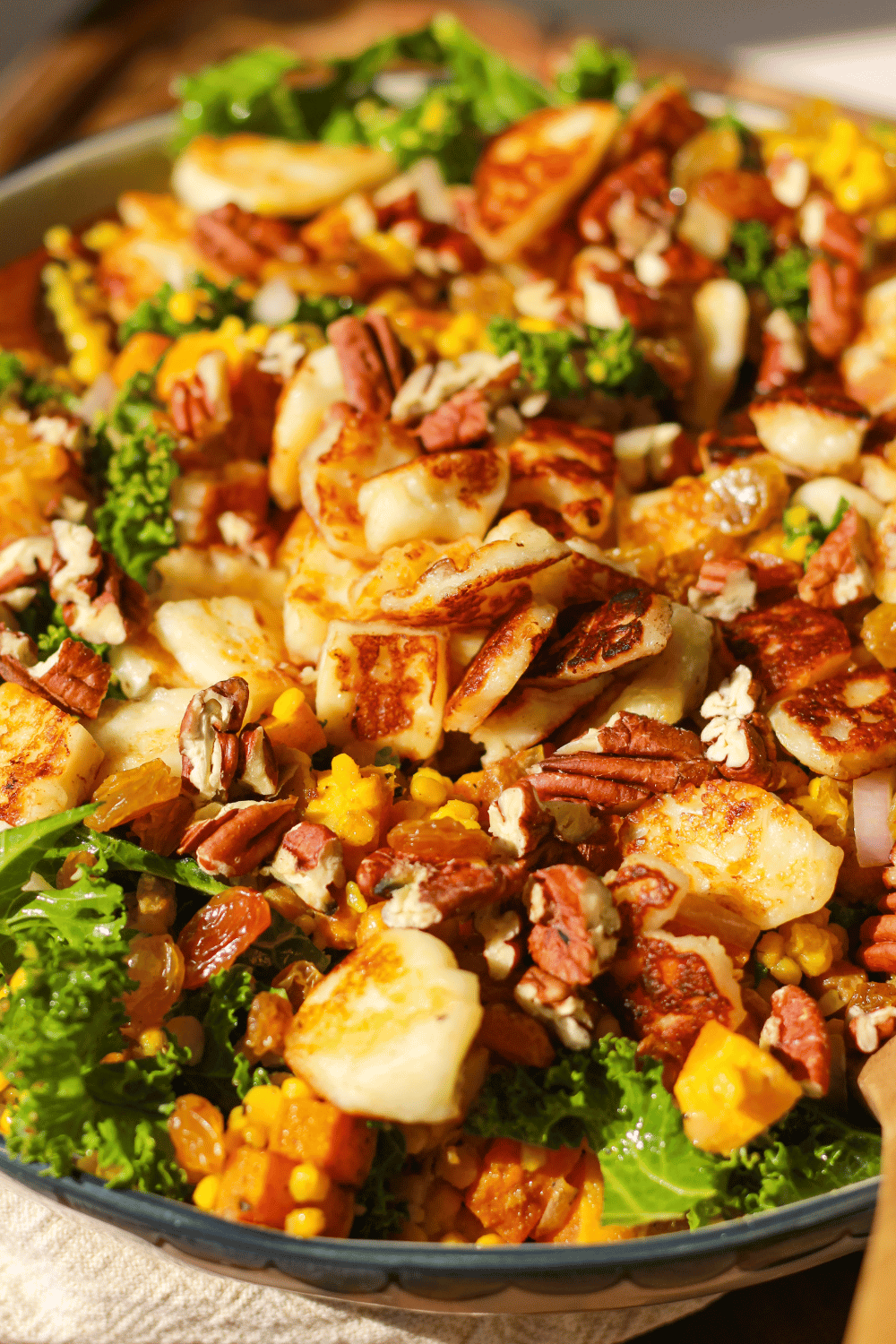 halloumi squash couscous salad
