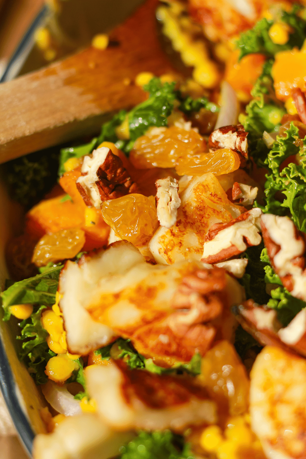halloumi squash couscous salad