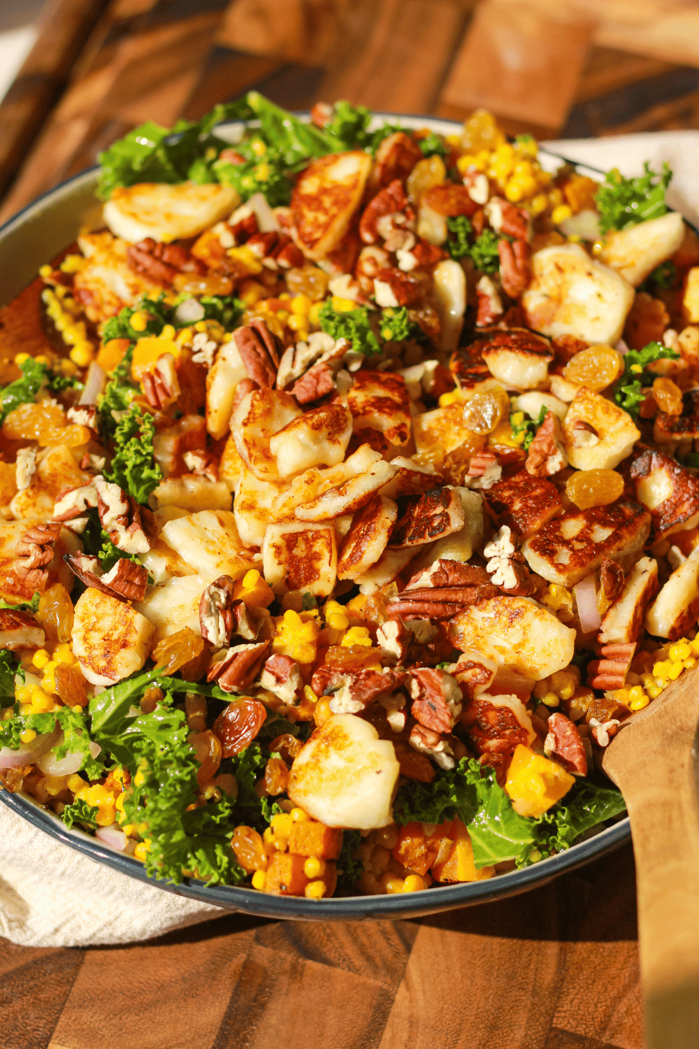 halloumi squash couscous salad