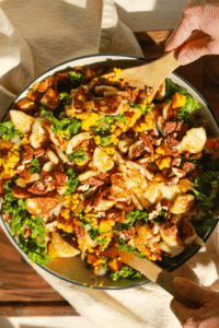 halloumi squash couscous salad