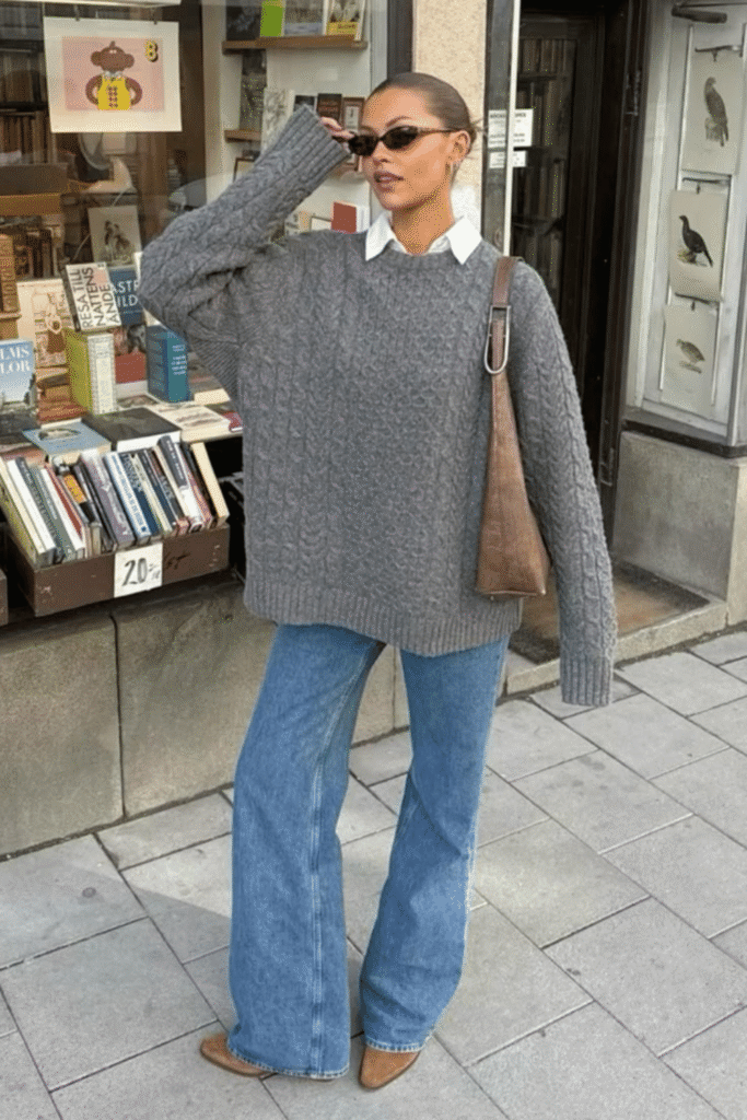 oversized sweater outfits