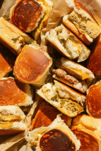 pesto egg breakfast sandwiches