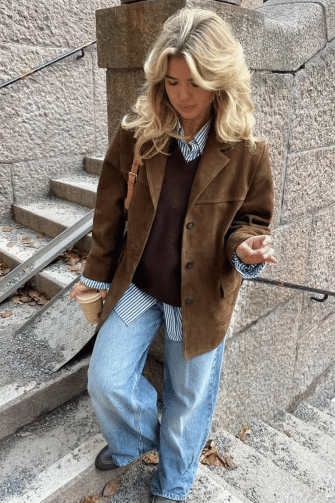 suede jacket outfits