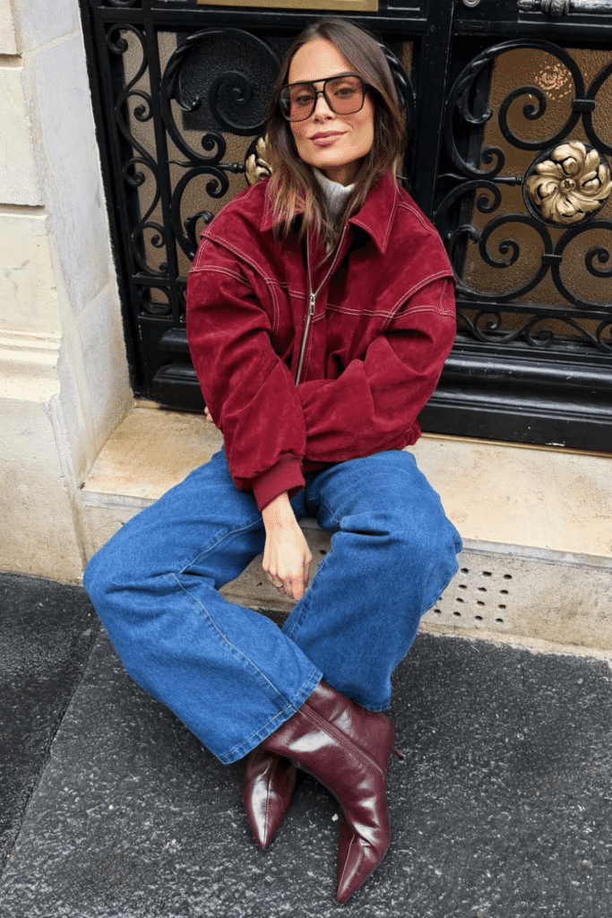 suede jacket outfits