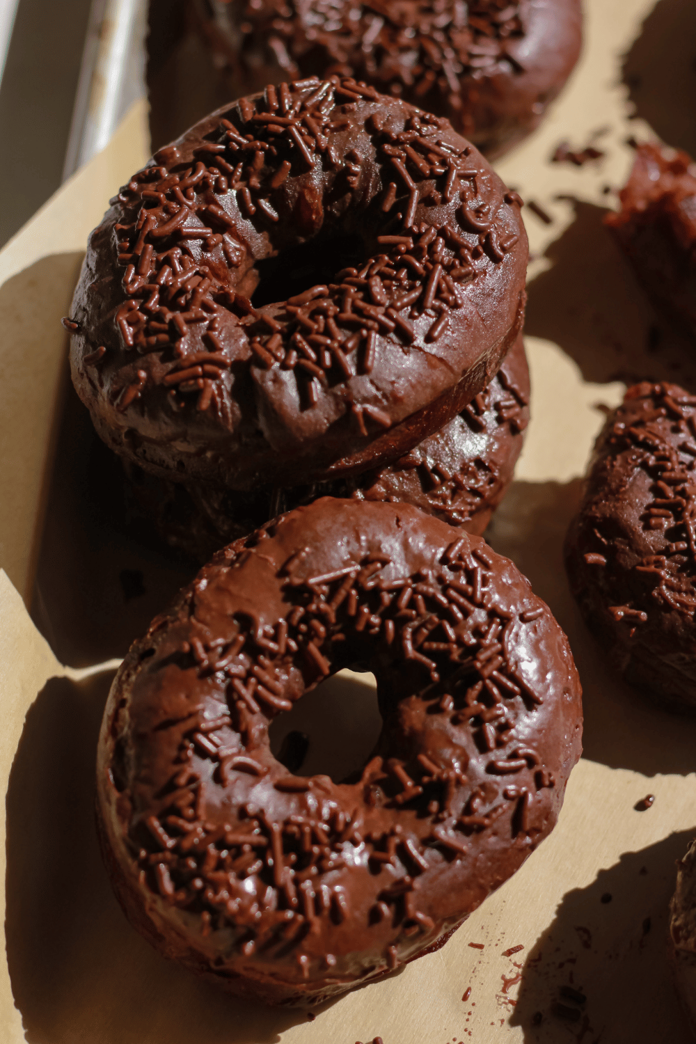 double chocolate donuts