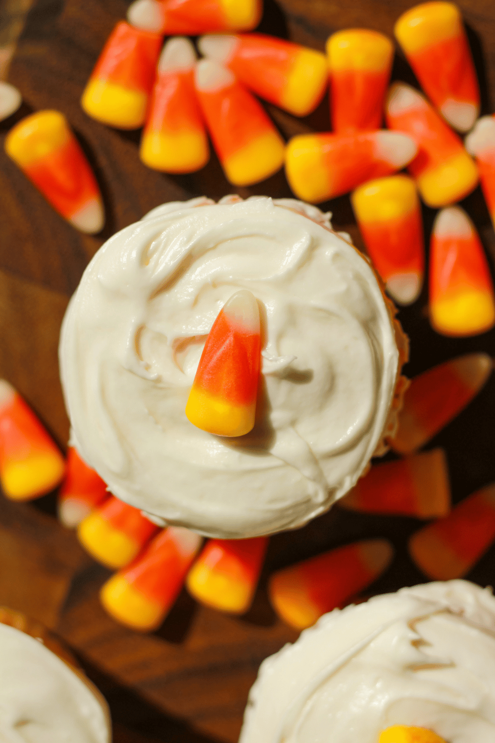 candy corn cupcakes