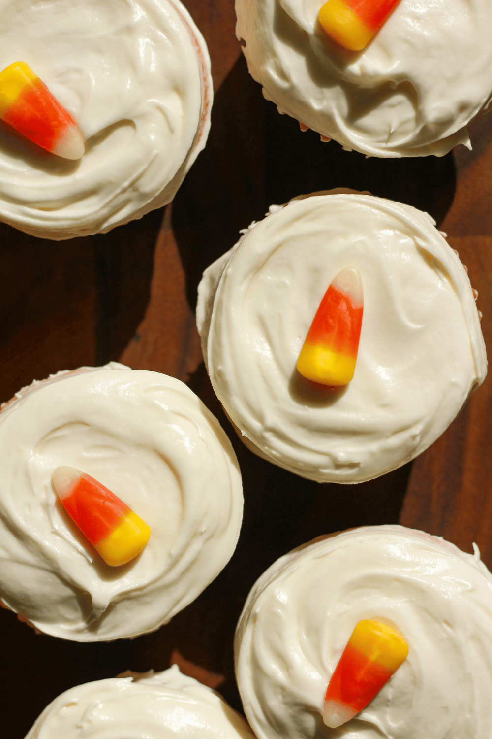 candy corn cupcakes