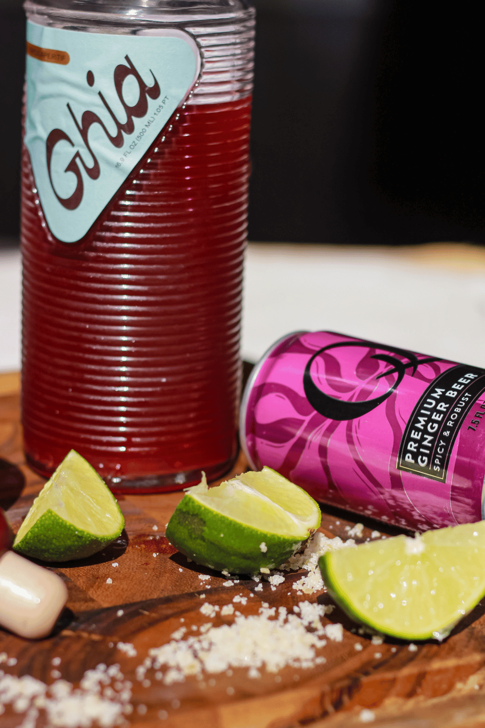 cranberry ginger mocktails