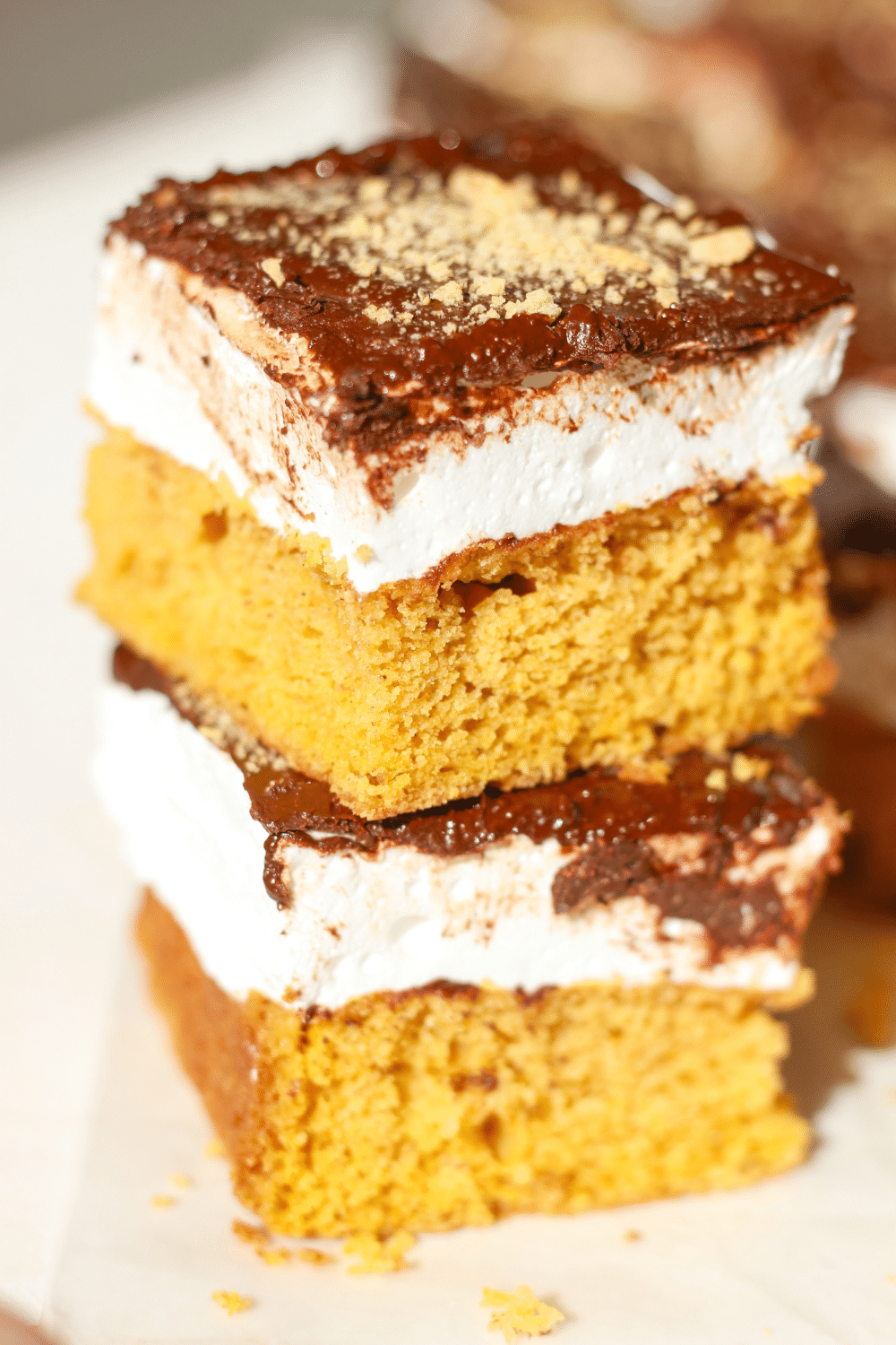 pumpkin s'mores bars