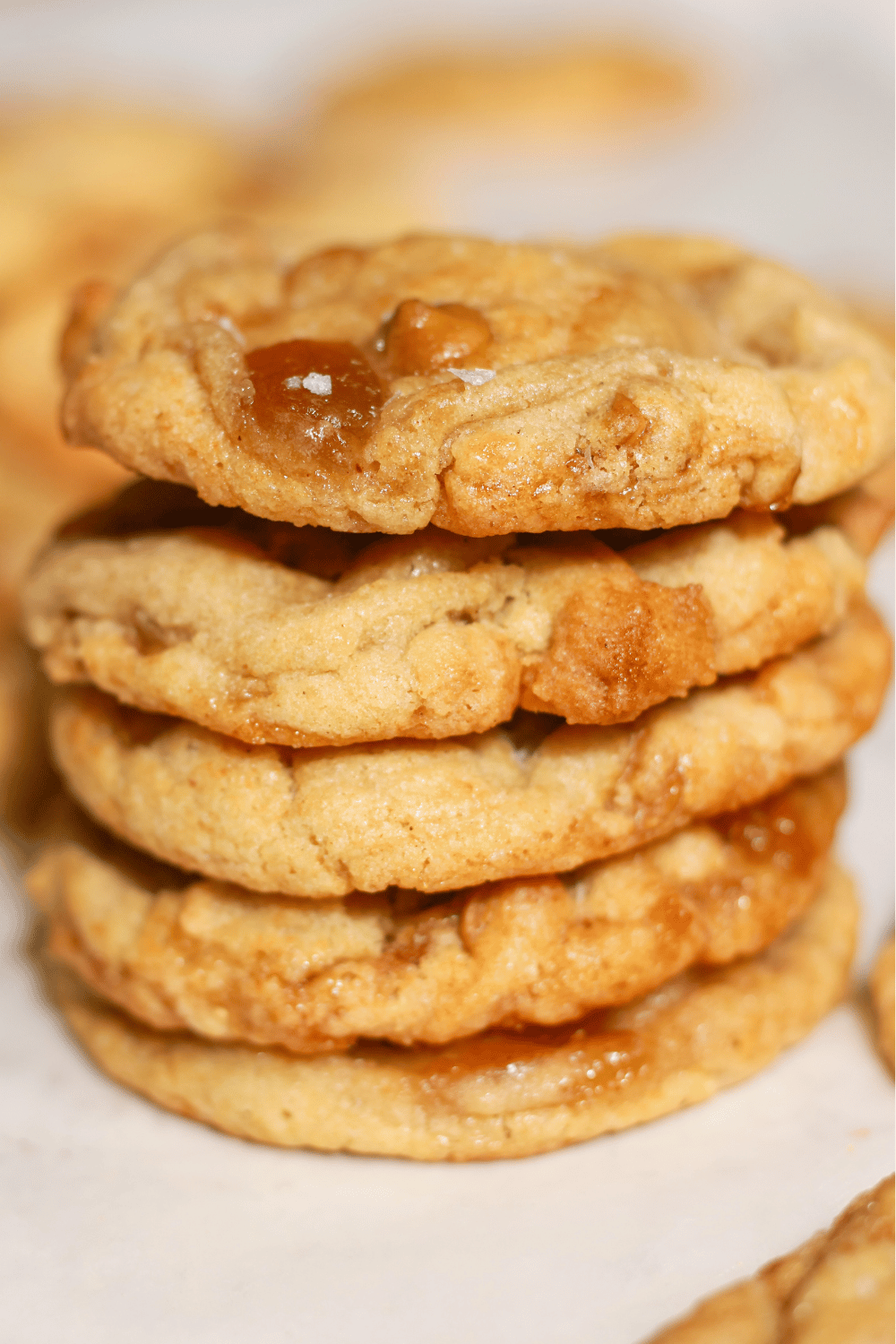 salted caramel apple cookies