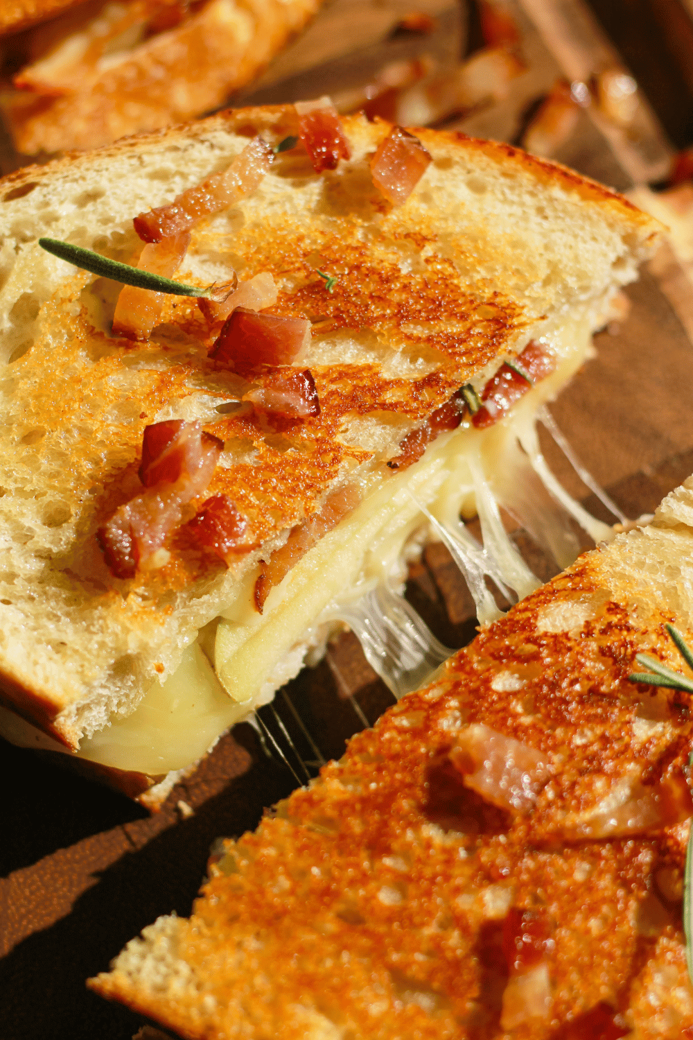 turkey apple bacon cheddar sandwich